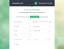 Tablet Screenshot of newretail.com